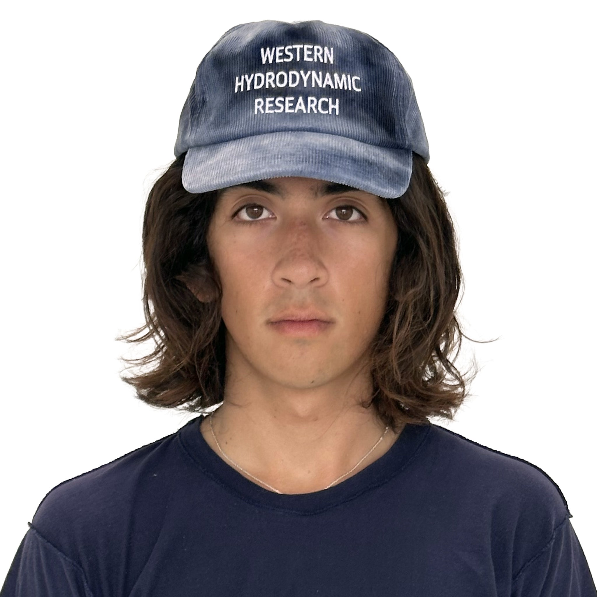 Ice Dye Cord Hat (Indigo)