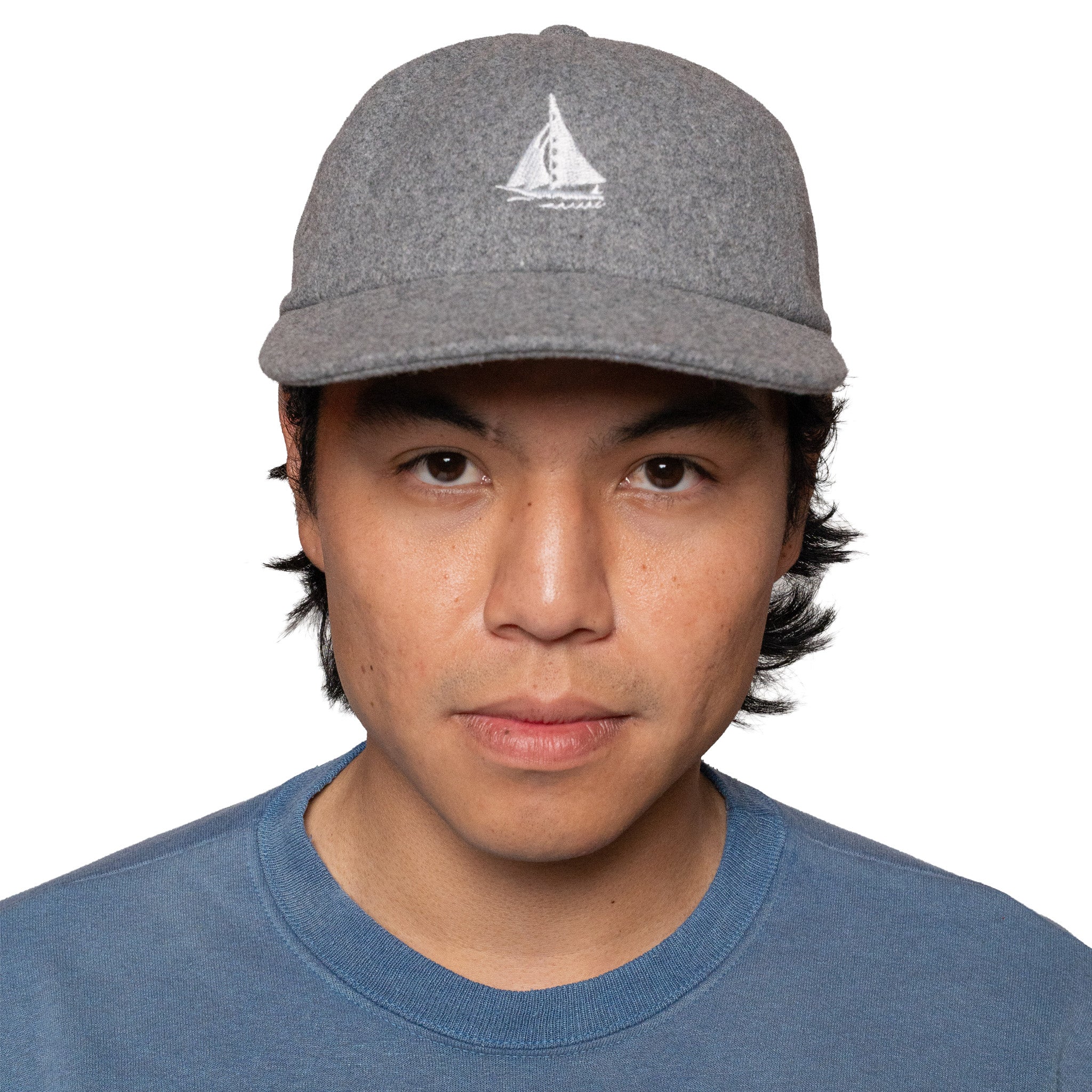 6 Panel Dock Worker Hat (Gray)