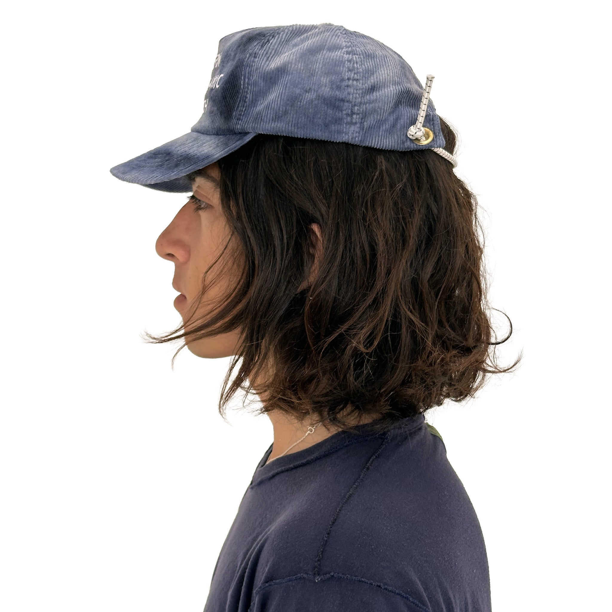 Ice Dye Cord Hat (Indigo)
