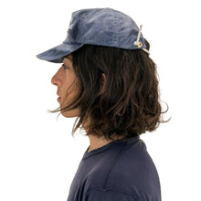 Load image into Gallery viewer, Ice Dye Cord Hat (Indigo)
