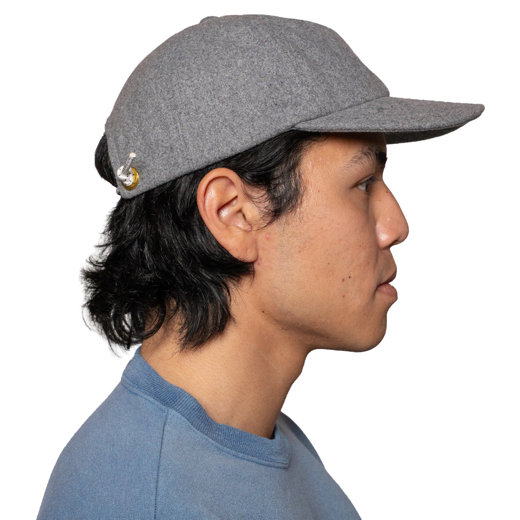 6 Panel Dock Worker Hat (Gray)
