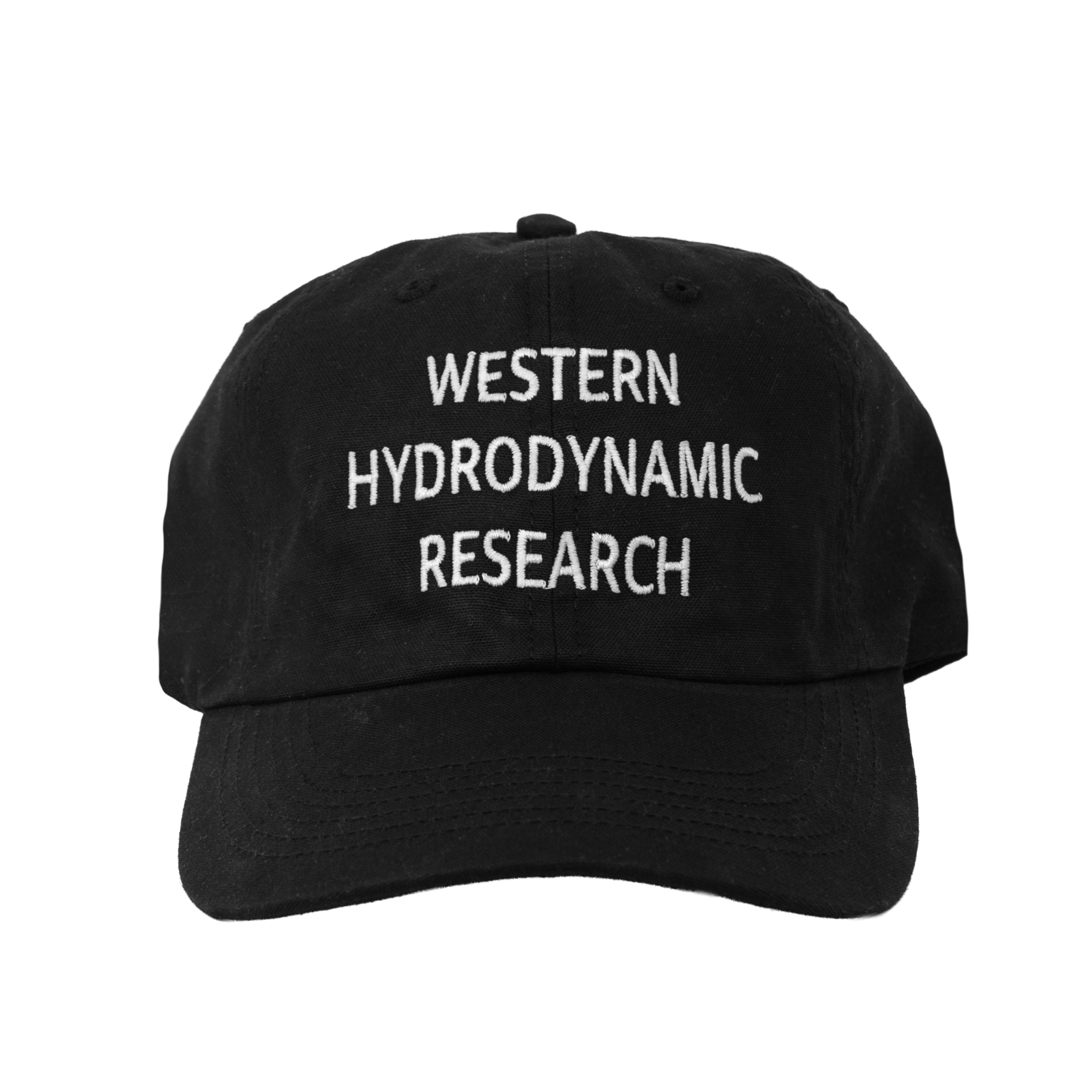 Low Profile Promo Hat (Waxed Black) – WESTERN HYDRODYNAMIC RESEARCH Low Profile Promo Hat (Waxed Black) – WESTERN HYDRODYNAMIC RESEARCH