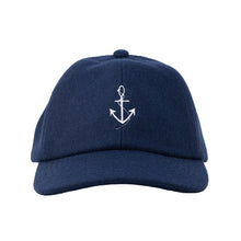 Load image into Gallery viewer, 6 Panel Dock Worker Hat (Navy)
