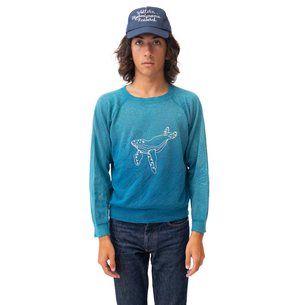 Vintage Whale Crew #10 SMALL