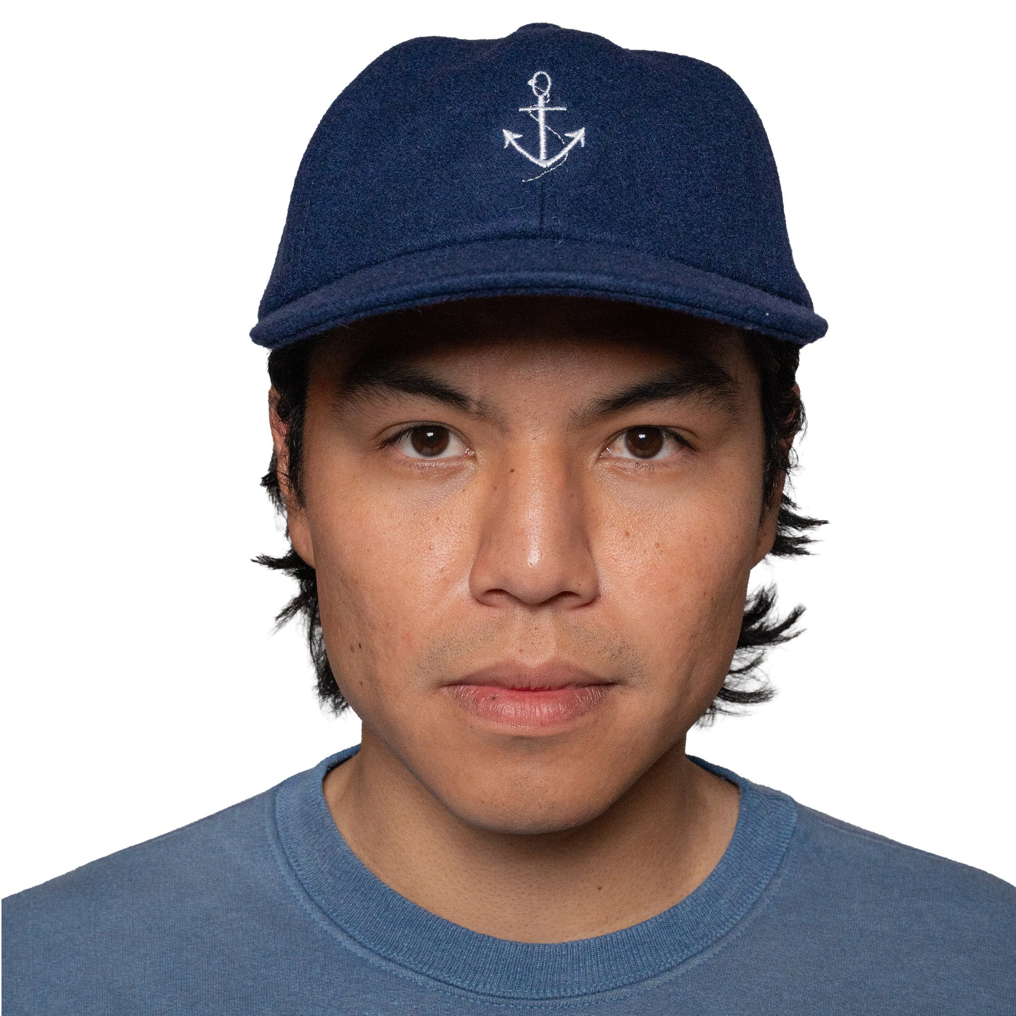 6 Panel Dock Worker Hat (Navy)