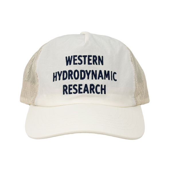 Mesh Promo Hat (Natural/Navy) – WESTERN HYDRODYNAMIC RESEARCH