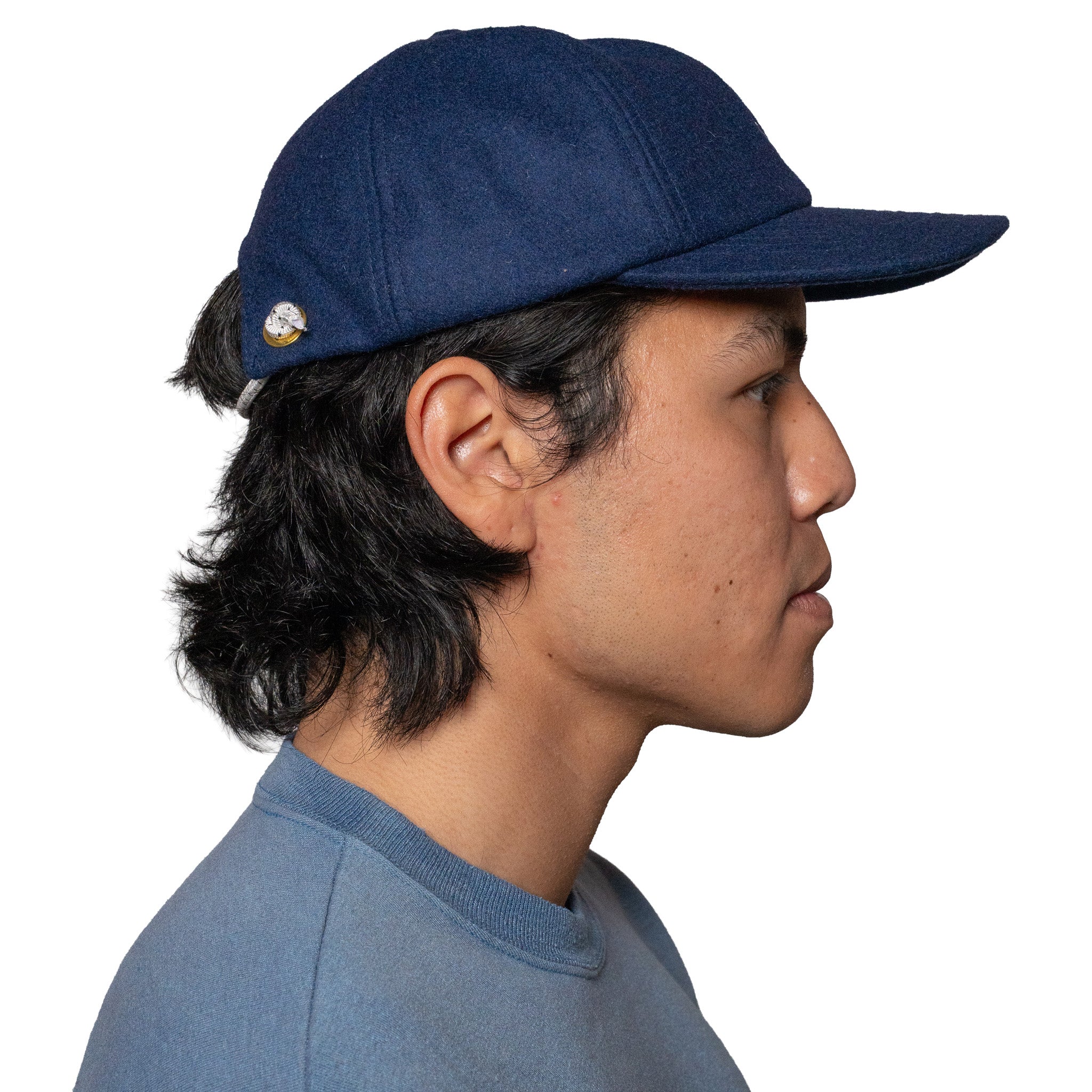6 Panel Dock Worker Hat (Navy)