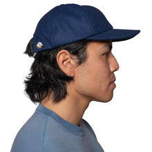 Load image into Gallery viewer, 6 Panel Dock Worker Hat (Navy)

