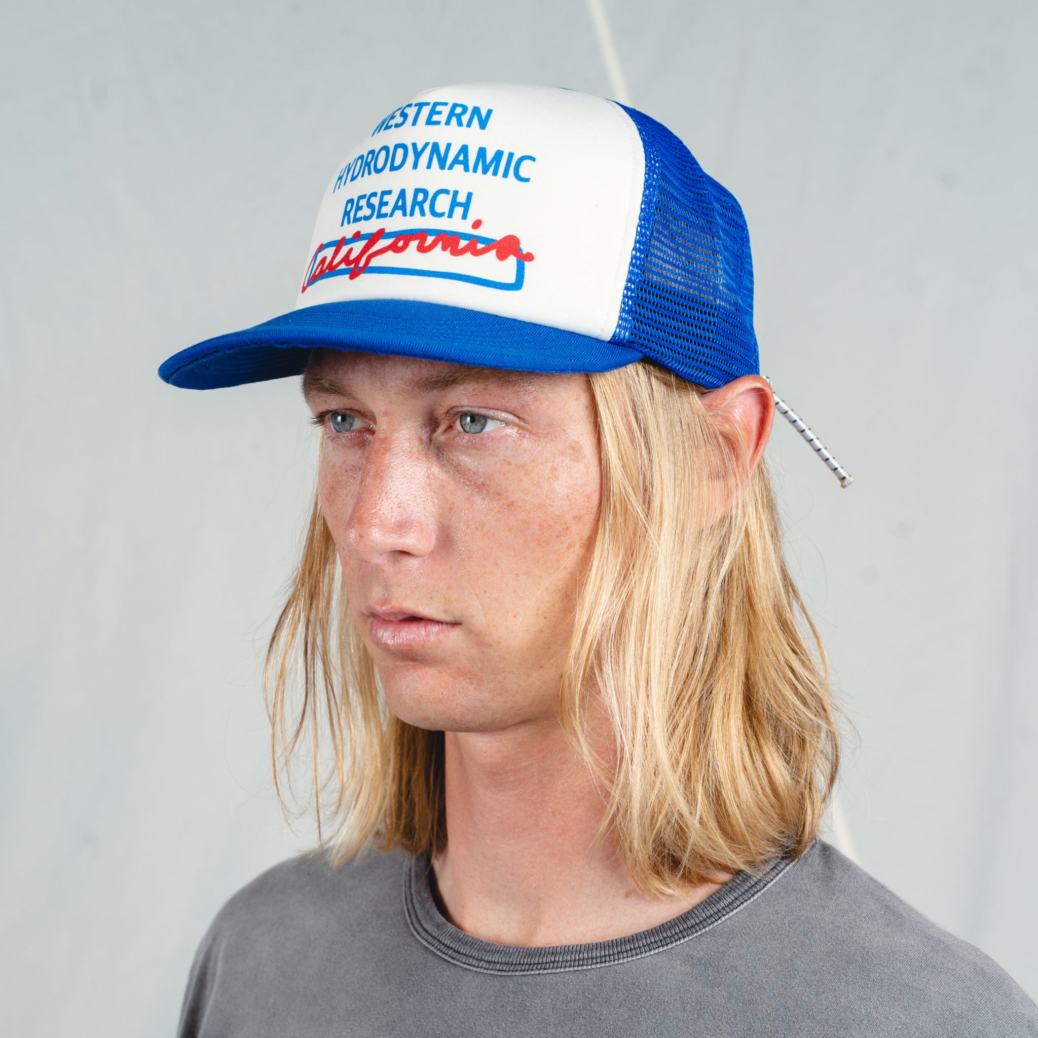 California Hat (Royal/White)