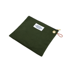 Load image into Gallery viewer, Canvas Zip Pouch (Drab)
