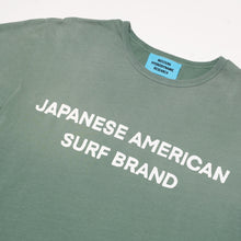 Load image into Gallery viewer, Japanese American Surf Brand Tee (Washed Green)
