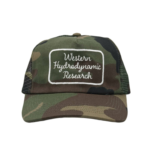 Script Trucker Hat (Camo) – WESTERN HYDRODYNAMIC RESEARCH