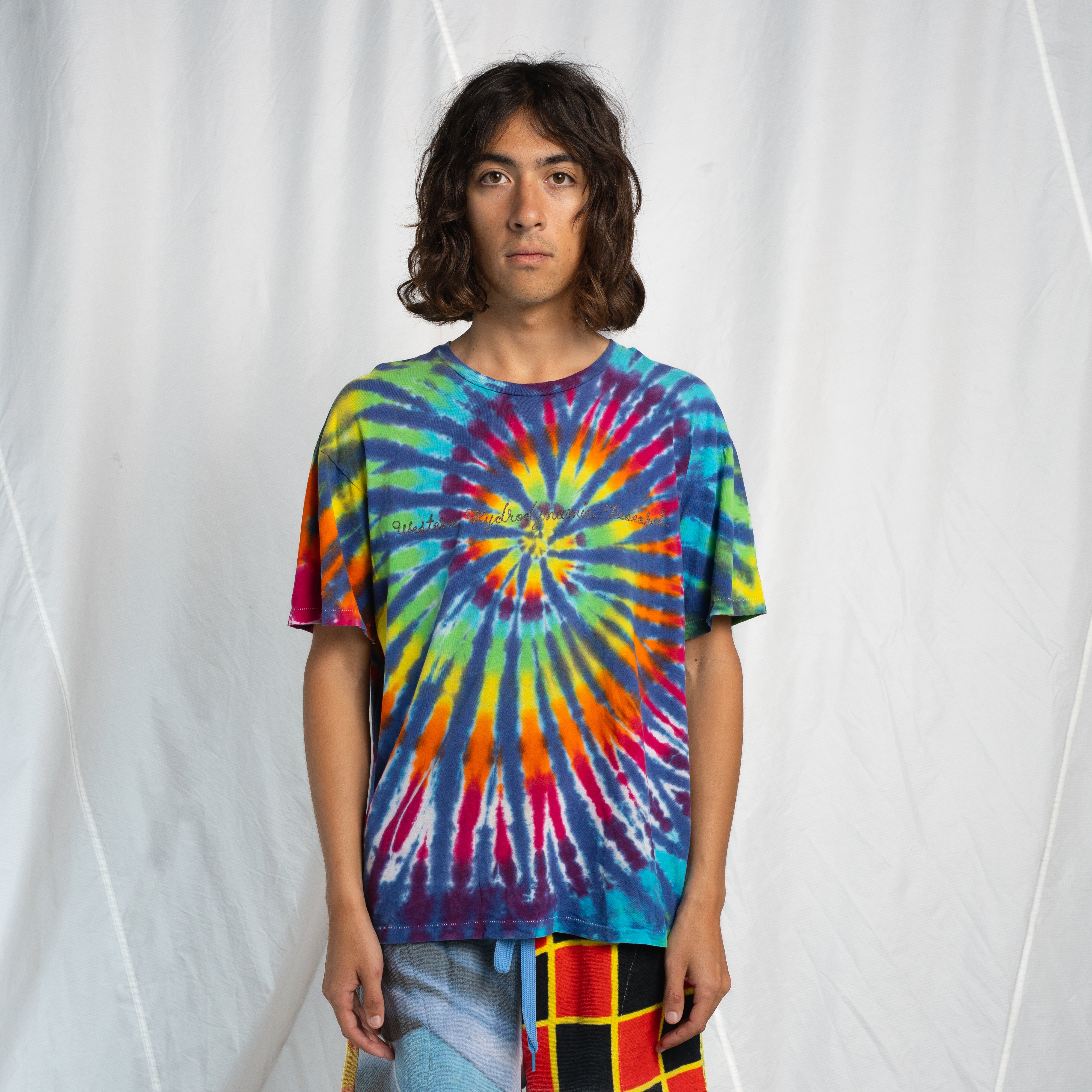 Chain Stitch Tie Dye Tee #7 LARGE