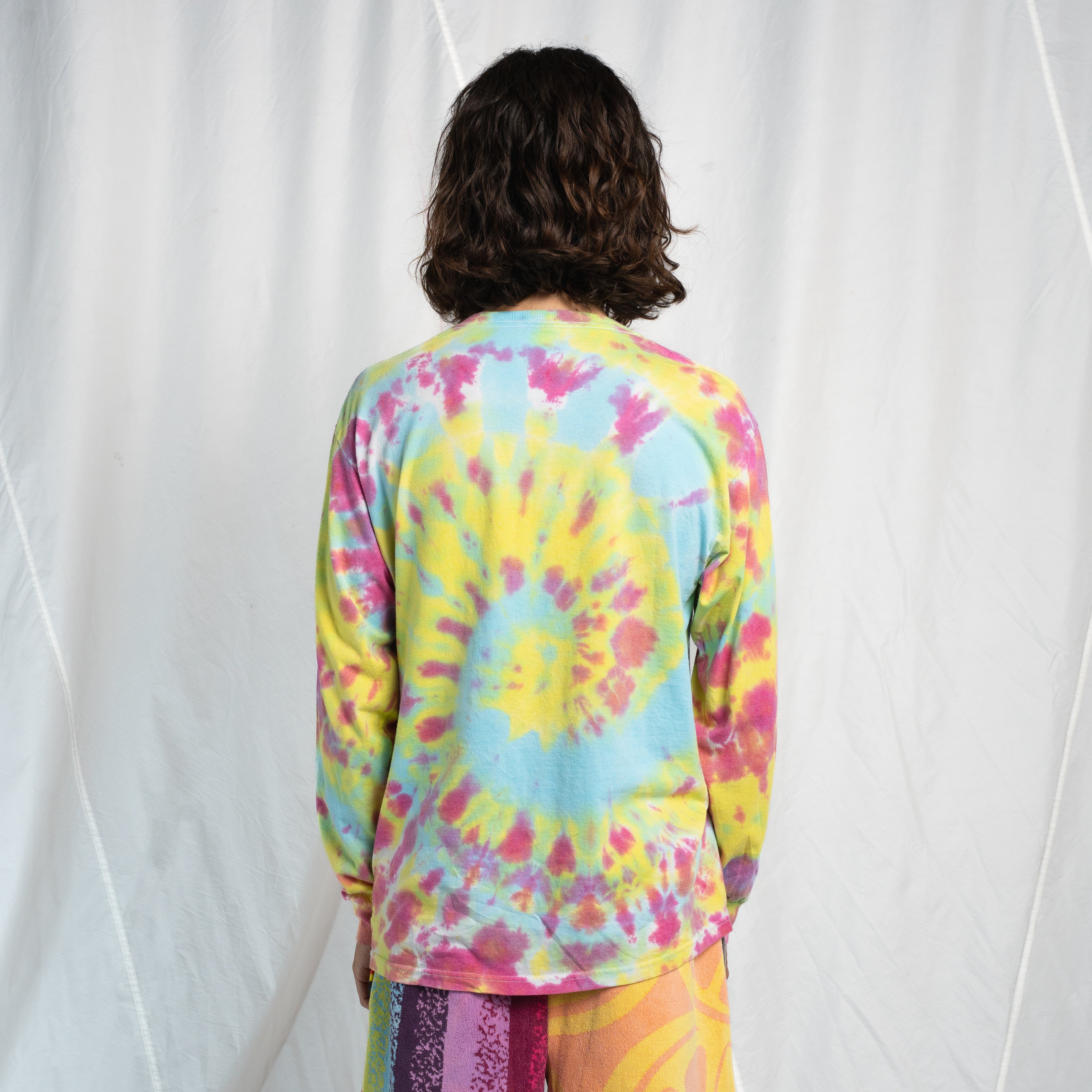 Chain Stitch Tie Dye Tee #11 LARGE