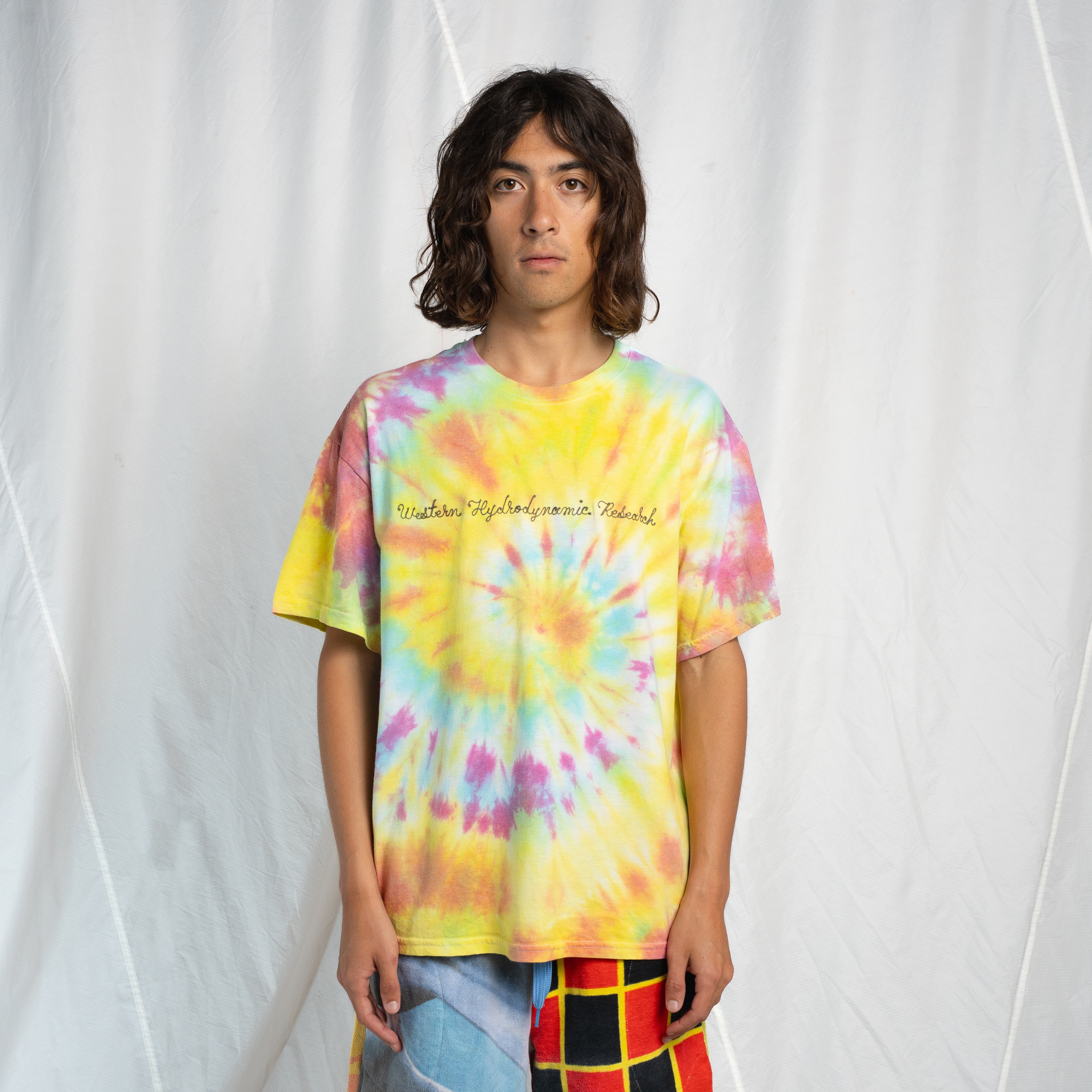 Chain Stitch Tie Dye Tee #17 LARGE