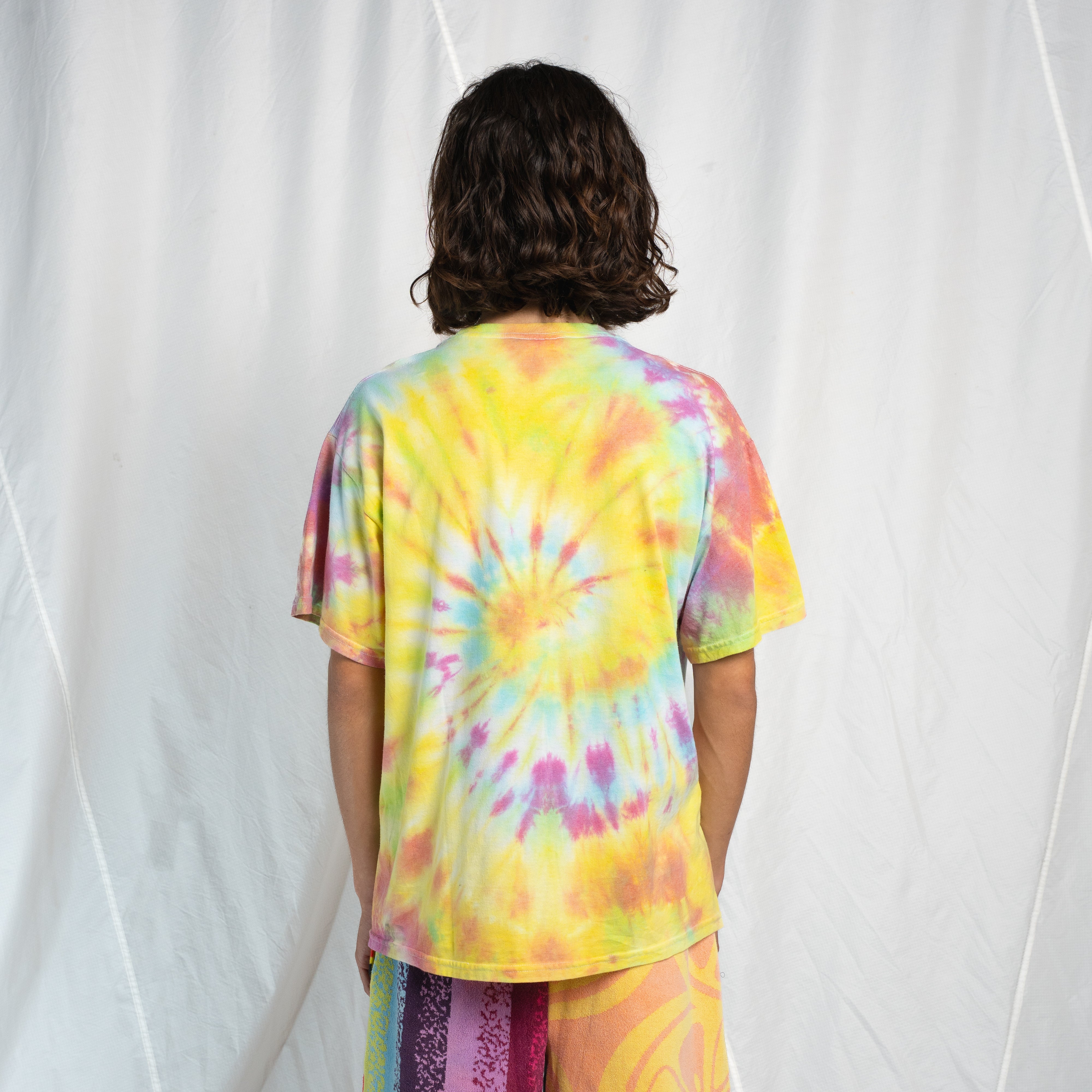Chain Stitch Tie Dye Tee #17 LARGE