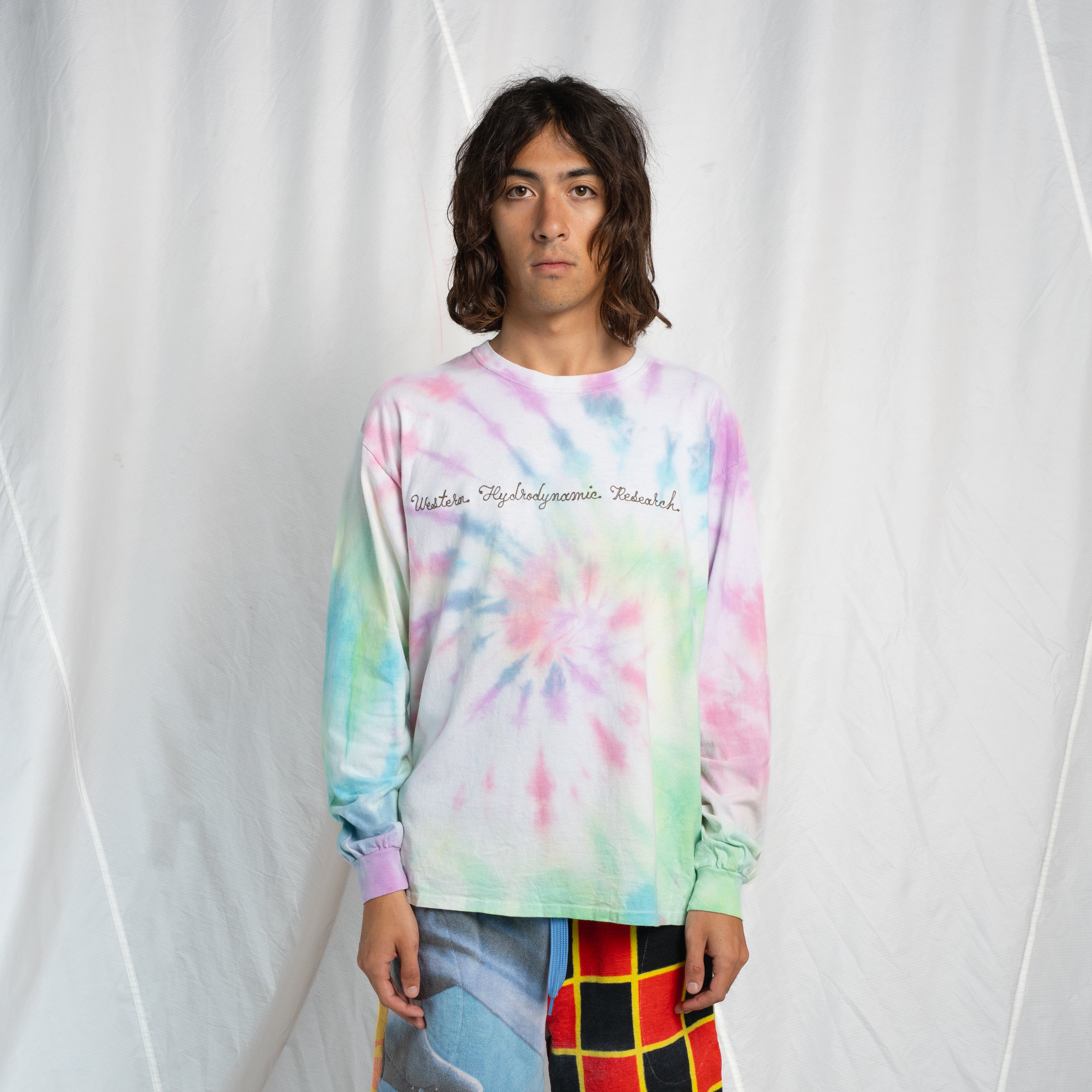 Chain Stitch Tie Dye Tee #20 LARGE