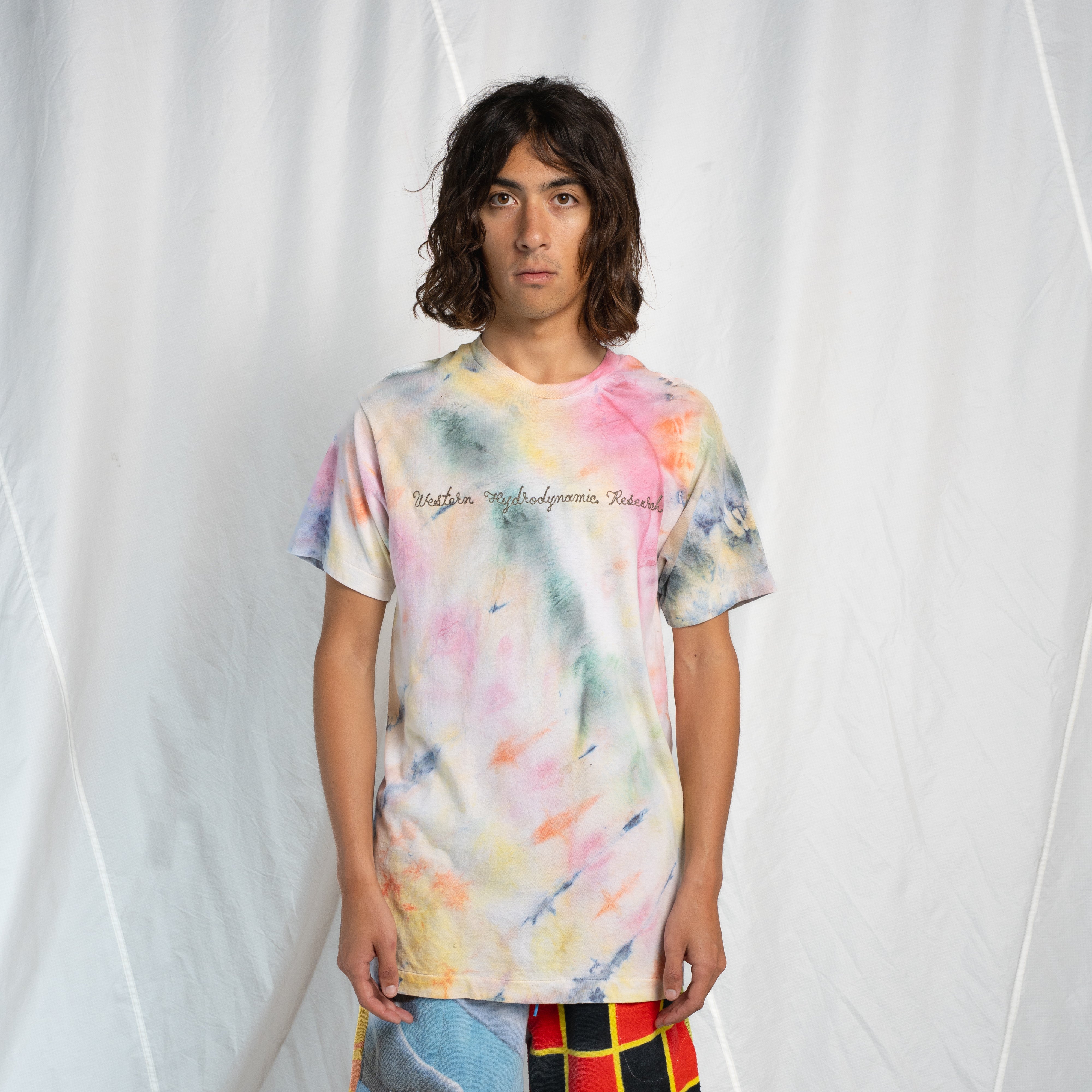 Chain Stitch Tie Dye Tee #23 LARGE