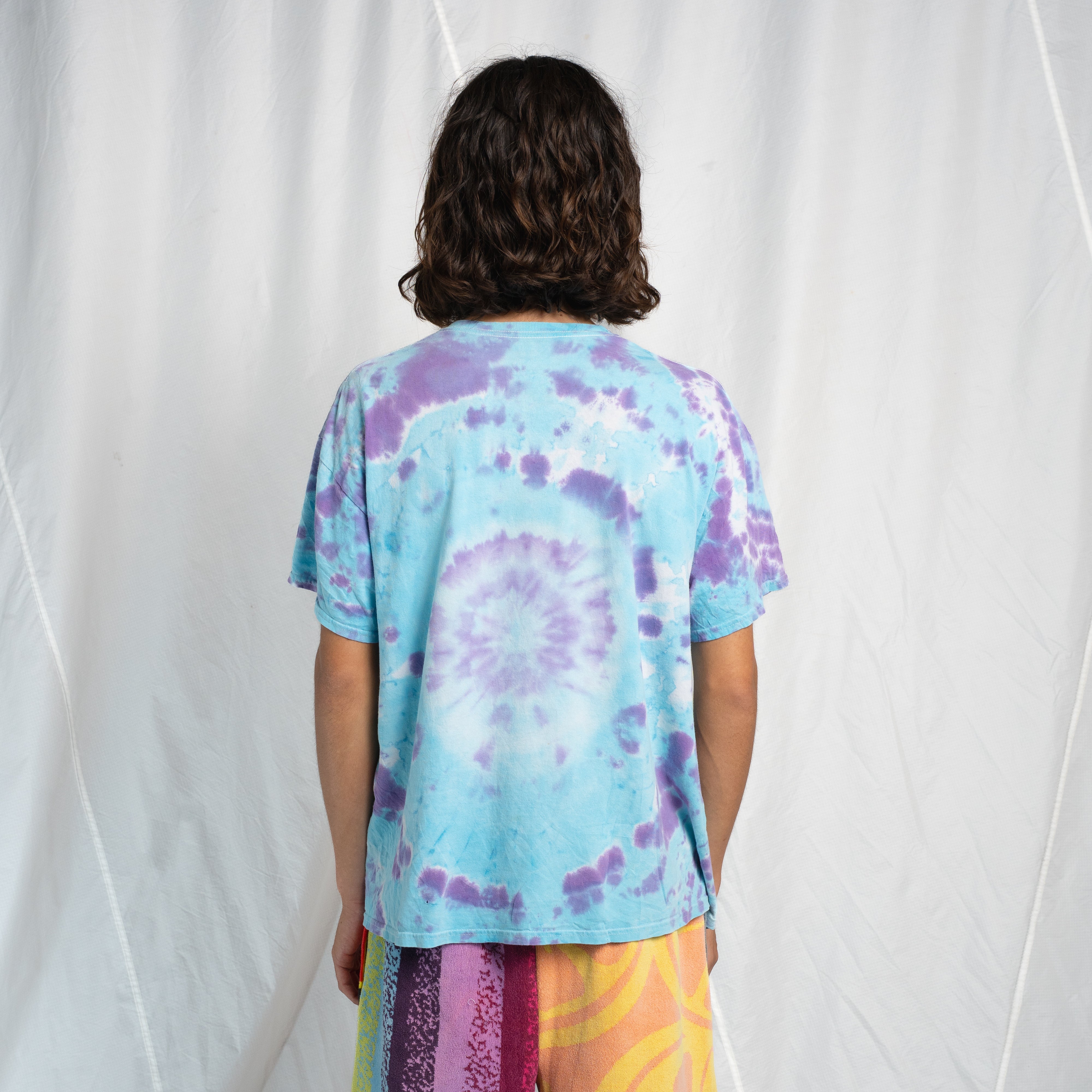 Chain Stitch Tie Dye Tee #4 LARGE