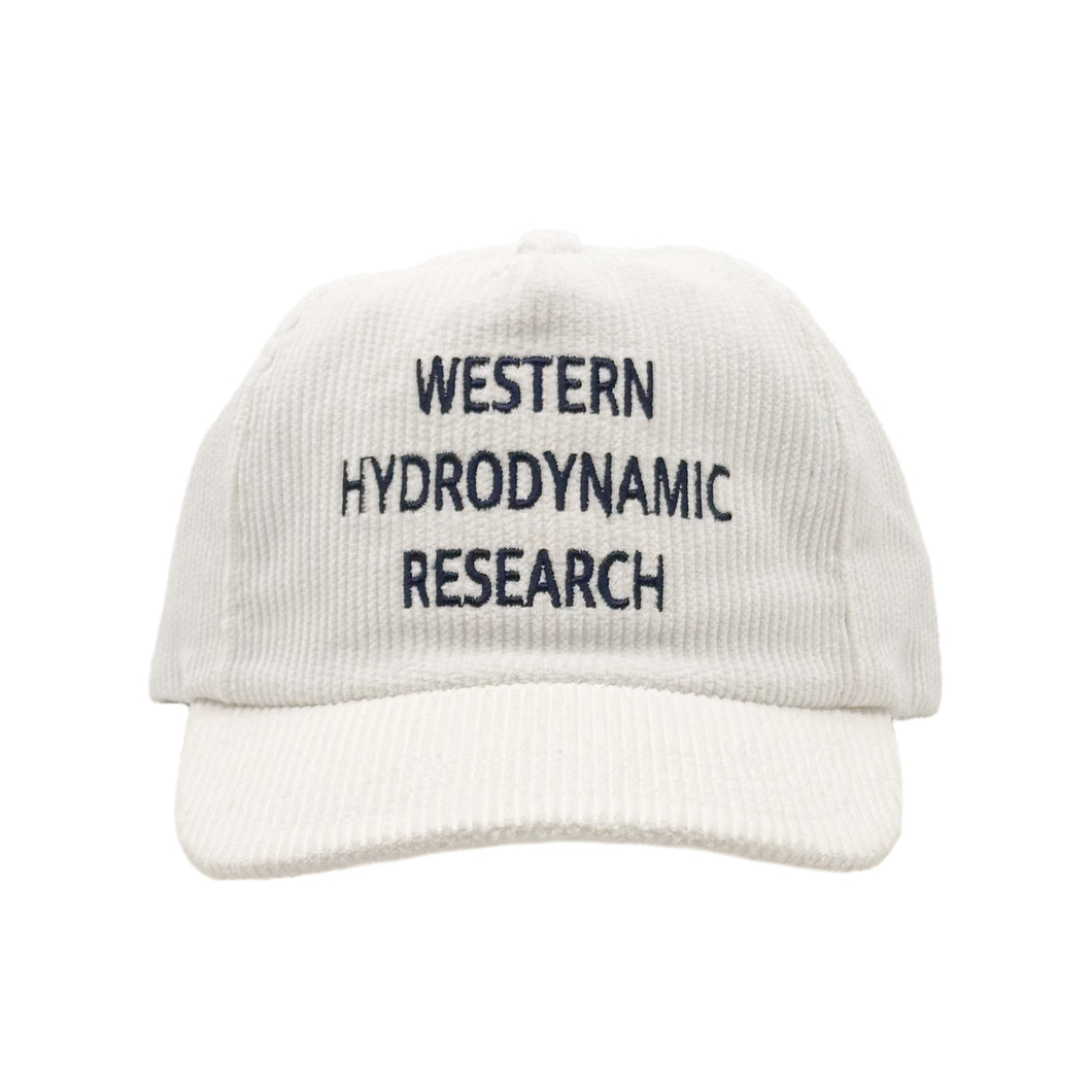 Whale Cord Hat (White/Navy)