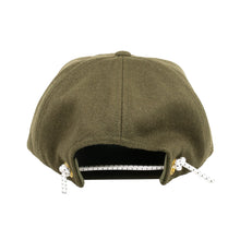 Load image into Gallery viewer, 6 Panel Wool Script Hat (Olive)

